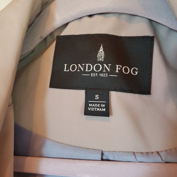 Light Beige London Fog Jacket/Trenchcoat Size Small - Picture 5 of 6